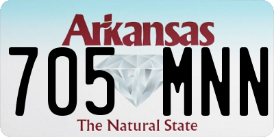 AR license plate 705MNN