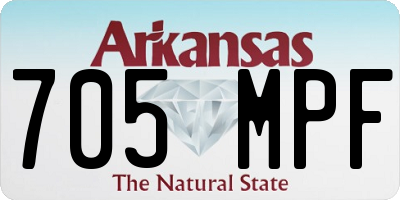 AR license plate 705MPF