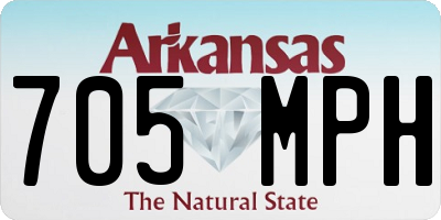 AR license plate 705MPH