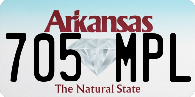 AR license plate 705MPL