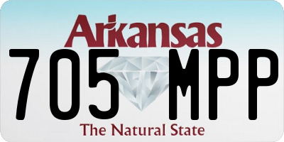 AR license plate 705MPP