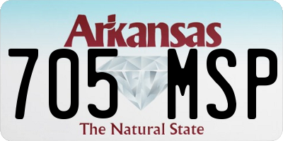 AR license plate 705MSP