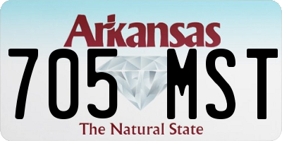 AR license plate 705MST