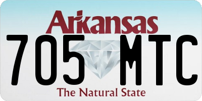AR license plate 705MTC
