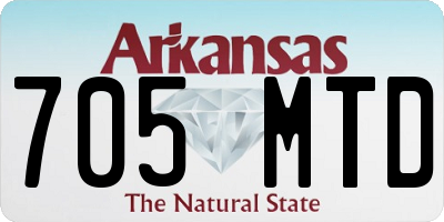 AR license plate 705MTD