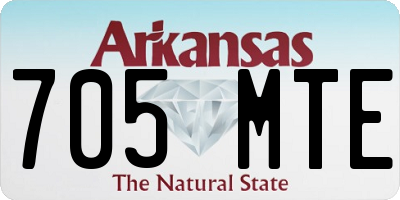 AR license plate 705MTE