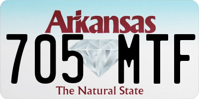 AR license plate 705MTF