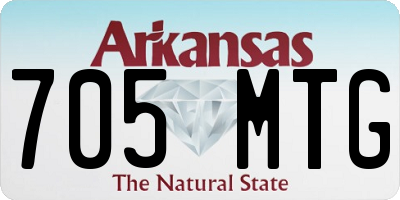 AR license plate 705MTG