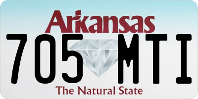 AR license plate 705MTI