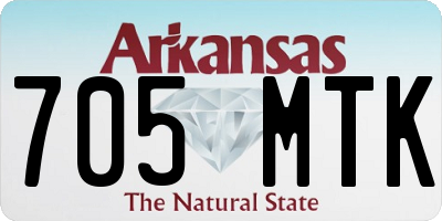 AR license plate 705MTK