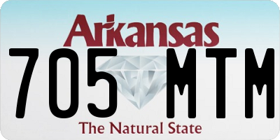 AR license plate 705MTM