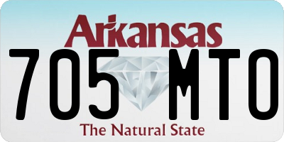 AR license plate 705MTO