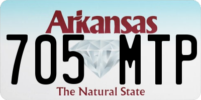 AR license plate 705MTP