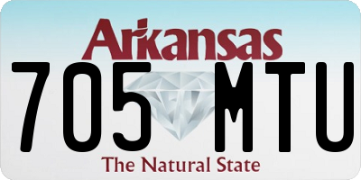 AR license plate 705MTU