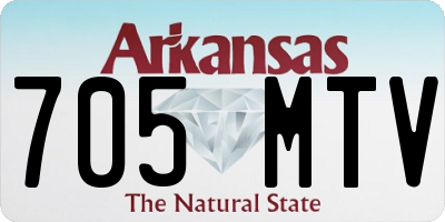 AR license plate 705MTV