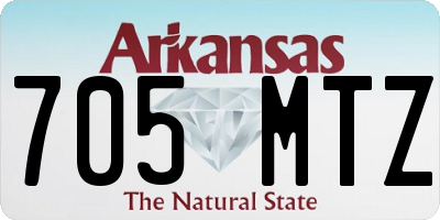 AR license plate 705MTZ