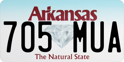 AR license plate 705MUA