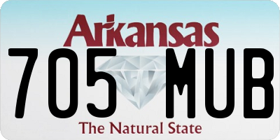 AR license plate 705MUB