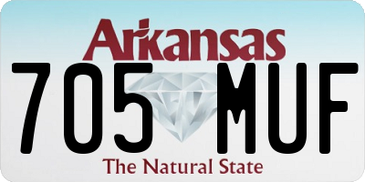AR license plate 705MUF