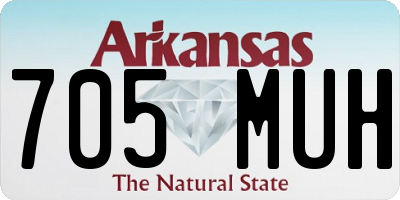 AR license plate 705MUH