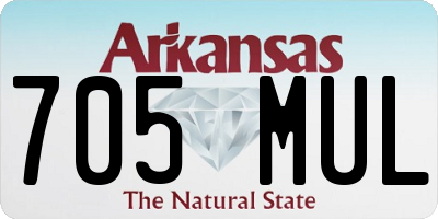 AR license plate 705MUL