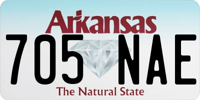 AR license plate 705NAE