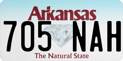 AR license plate 705NAH
