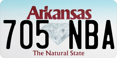 AR license plate 705NBA