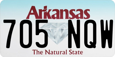 AR license plate 705NQW