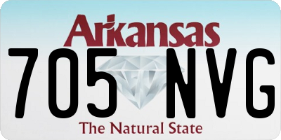 AR license plate 705NVG
