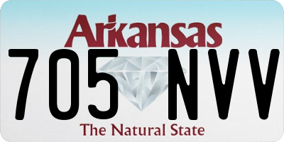 AR license plate 705NVV