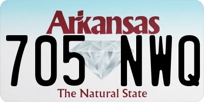 AR license plate 705NWQ