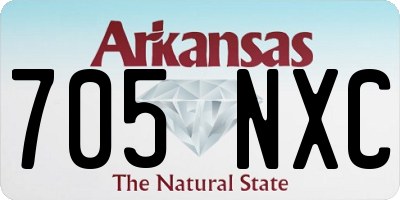AR license plate 705NXC