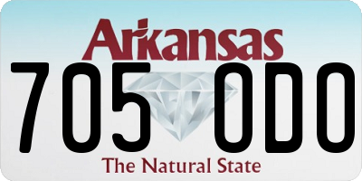 AR license plate 705ODO