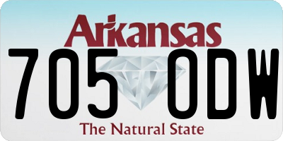 AR license plate 705ODW
