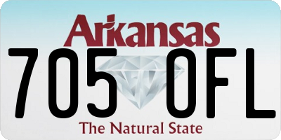 AR license plate 705OFL