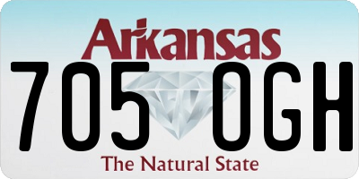 AR license plate 705OGH