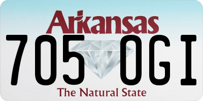 AR license plate 705OGI
