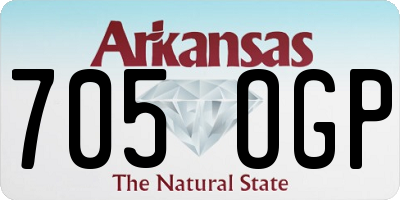 AR license plate 705OGP