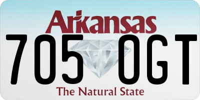 AR license plate 705OGT