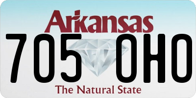 AR license plate 705OHO
