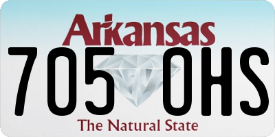AR license plate 705OHS