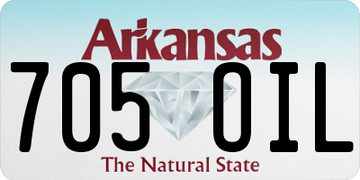 AR license plate 705OIL