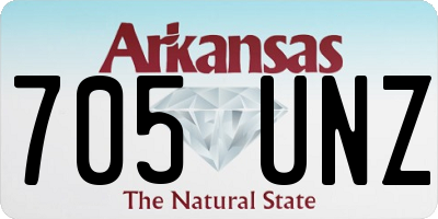 AR license plate 705UNZ