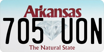 AR license plate 705UON