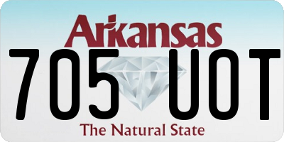 AR license plate 705UOT