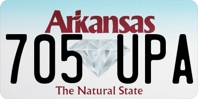 AR license plate 705UPA