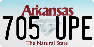 AR license plate 705UPE