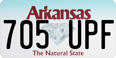 AR license plate 705UPF