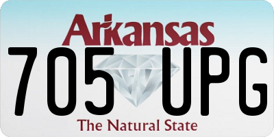 AR license plate 705UPG